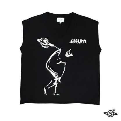 Discobolus Sweater Vest "Black"