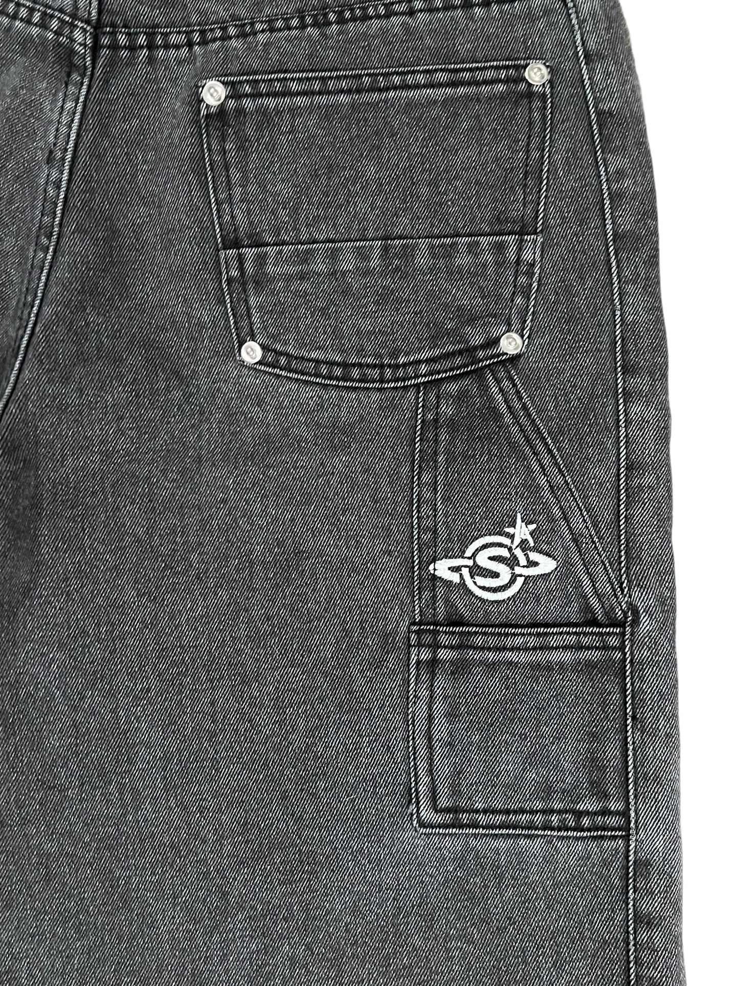 S-Logo Carpenter Jort "Washed Black"