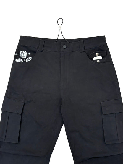 High Roller Cargo Pants Black