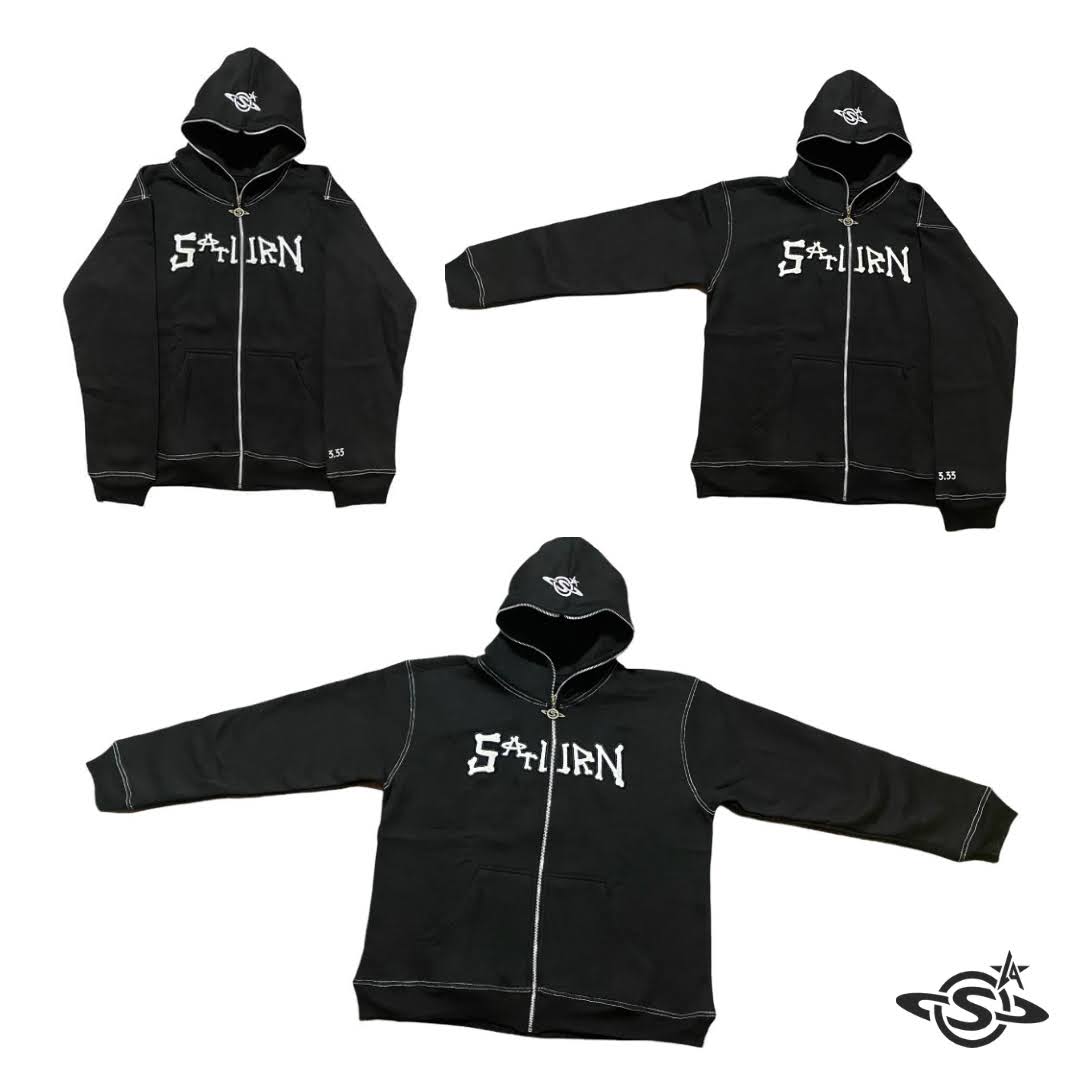 Bones 3.33 Full-Zip Hoody Black